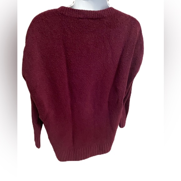 Burgundy Express relaxed sweater, size M - Picture 3 of 8